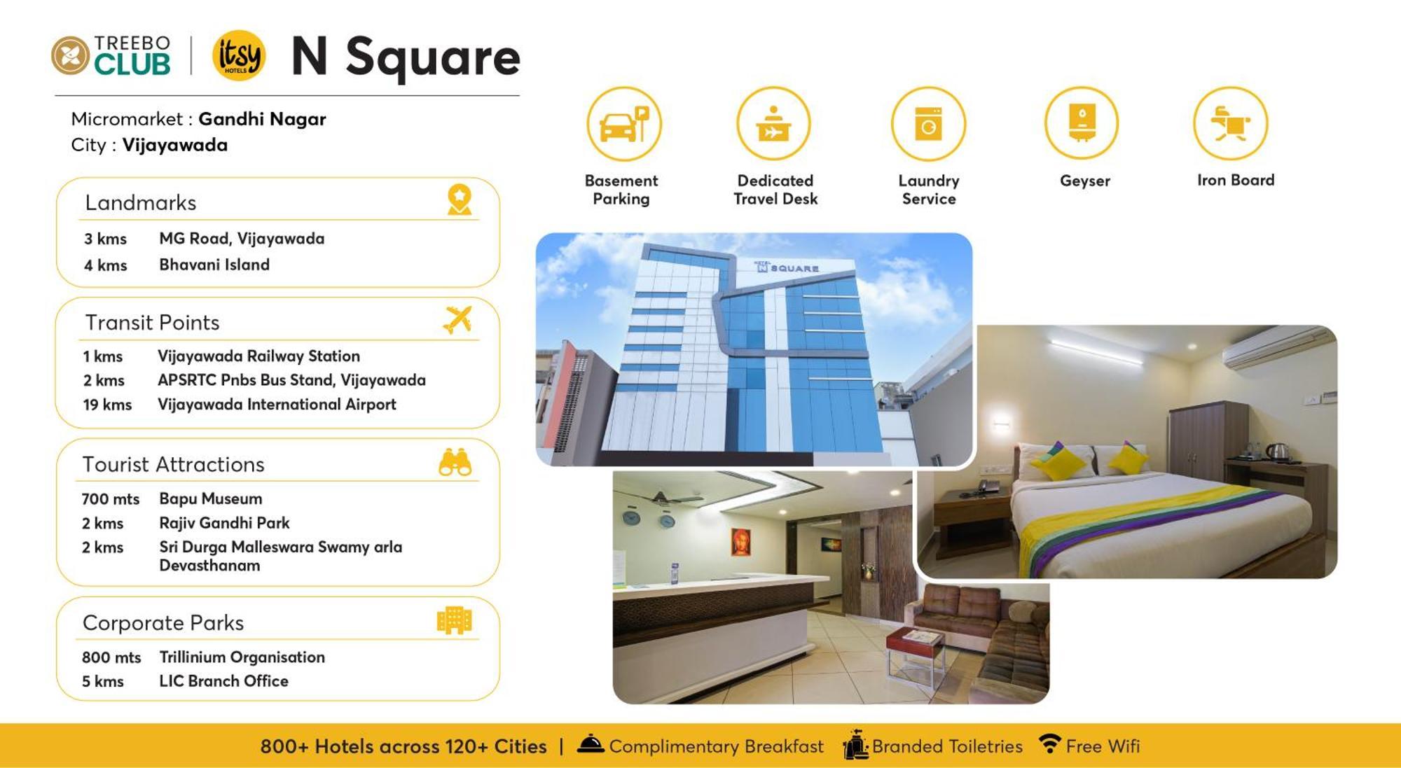 Itsy Hotels N Square Vijayawāda Exterior foto